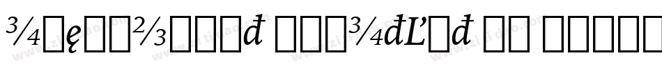 IowanOldSt BlkItAlt BT Black Italic Alternate字体转换